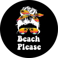 girl with sunglass beach please spare tire cover for any vehicle make model and size jeep rv travel trailer