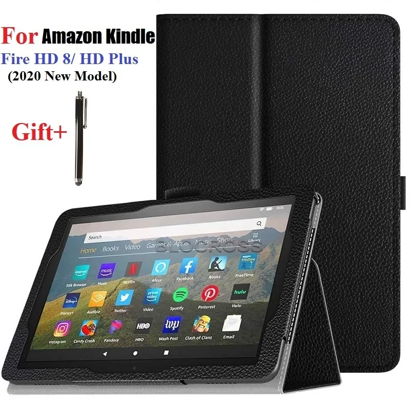 

Case for Fire HD 8 2020 / HD 8 Plus case tablet stand cover for Kindle Fire 2020 8.0 lightweight Flip Stand for Fire HD 7 + Pen