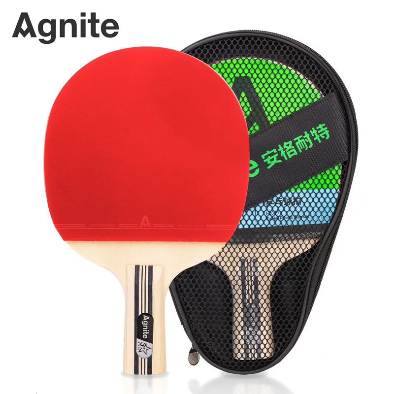 

Original Deli Angnet F2329 Table Tennis Racket Star Double-Sided Anti-Glue Short Handle 1 Straight Shot