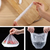 100pcs disposable plastic wrap food storage covers saran wrap food grade preservative film elastic storage kitchen accessories