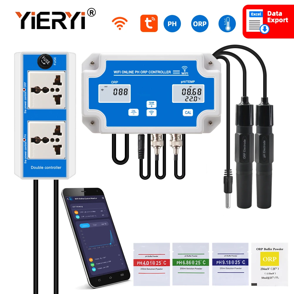 

Умный Wi-Fi измеритель pH ORP Temp Yieryi