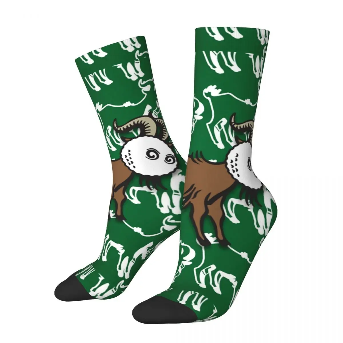 

Funny Crazy compression Sock for Men Goat Hip Hop Vintage Malbon Golf Happy Quality Pattern Printed Boys Crew Sock Casual Gift