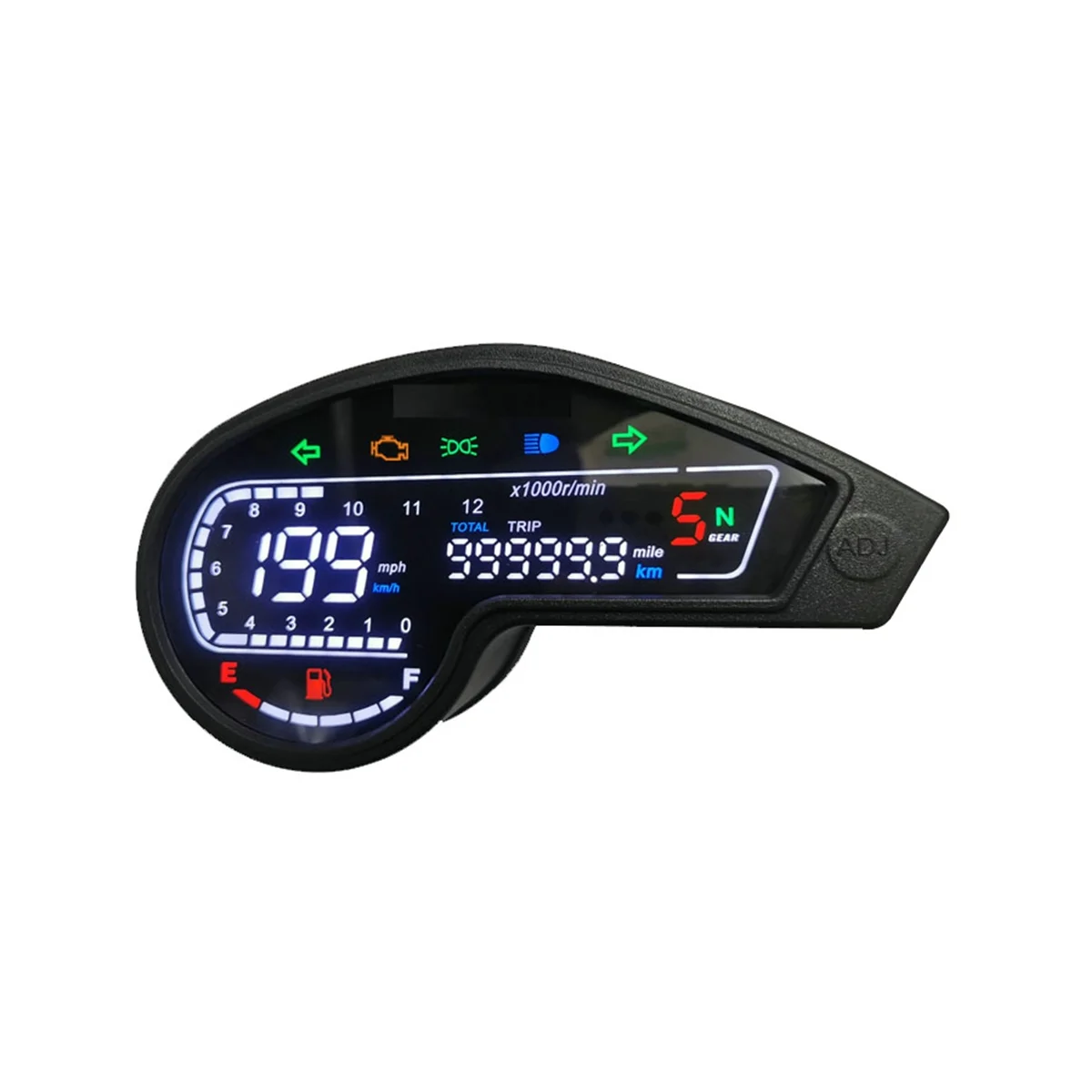 

Motorcycle Digital LED O eter Spee eter Tachometer for Honda NXR150 125 Bros 2003-2014 CRV XR150 GY200 Mexico Brazil