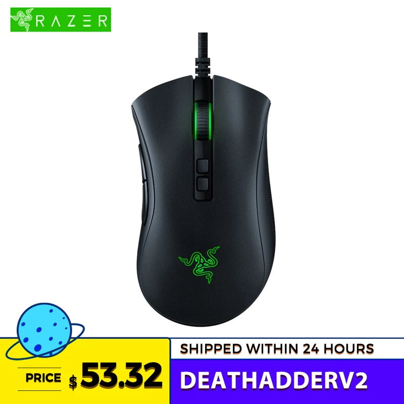 

Razer DeathAdder V2 E-Sports RGB Light Cable Computer Gaming Laptop Mouse CF Macro Game Mice