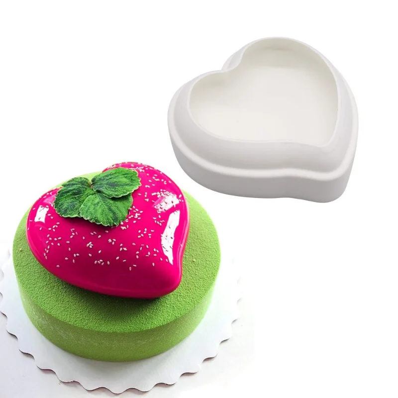

Heart Shape Silicone Cake Mousse Mould Love Silicone Molds Dessert Mould Cake DIY Decoration Tools