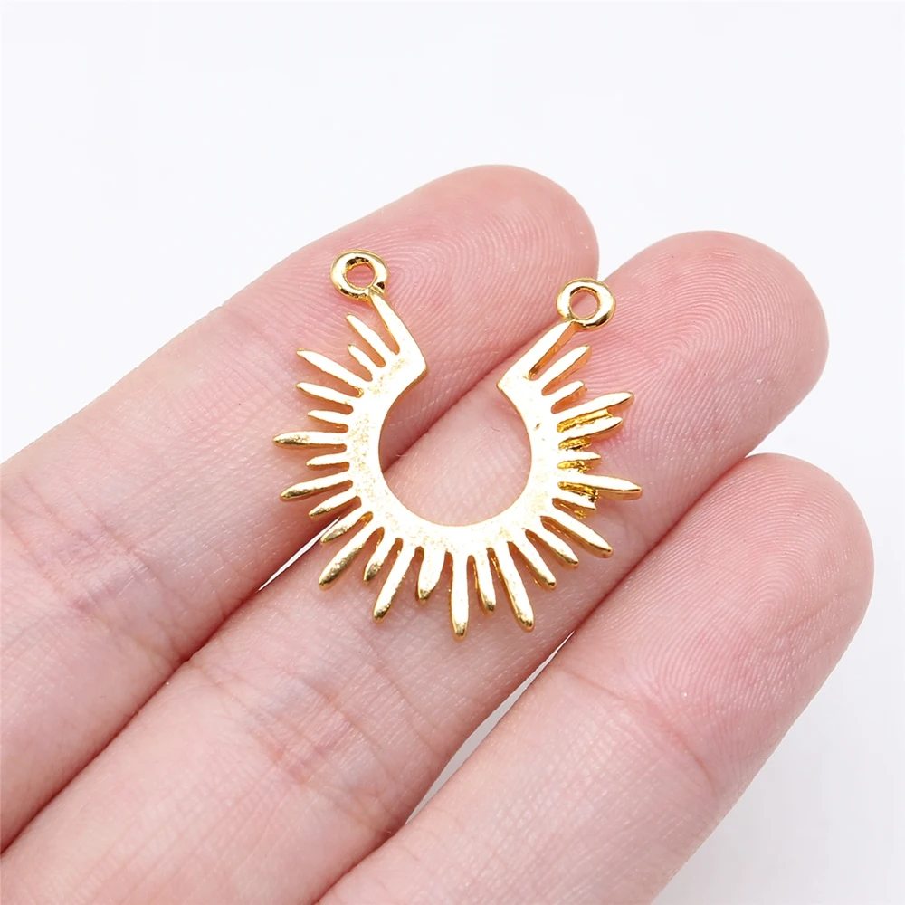 

WYSIWYG, 10 шт., 24x22 мм, золотой коннектор для изготовления ювелирных изделий