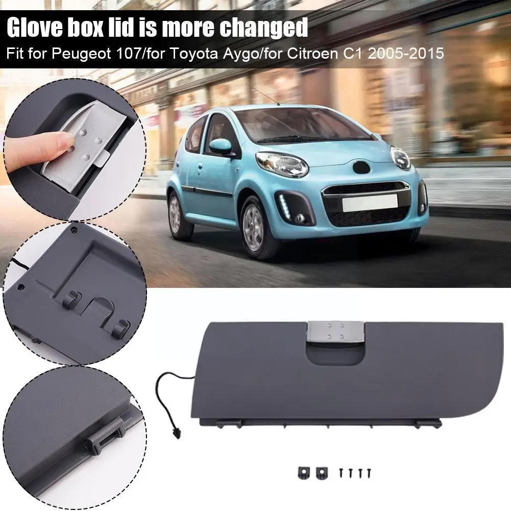 

Car Glove Box Cover Replacement For Peugeot 107 For Toyota AYGO For Citroen C1 2005-2015 Plastic Glove Box Lid Q0E7