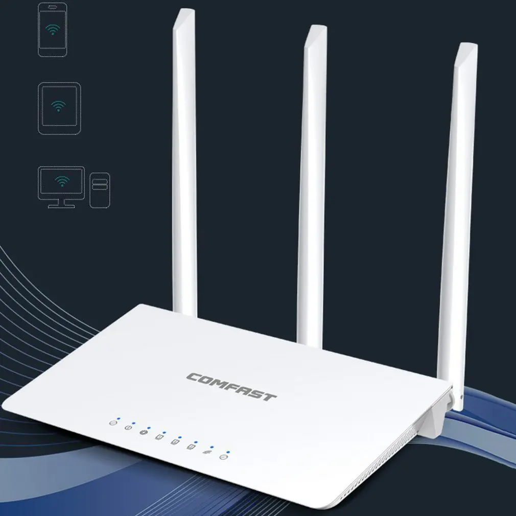 

WiFi Router CF-WR613N Long Range Coverage Home WiFi Router 300Mbps 2.4Ghz WiFi Amplifier Routers With 3 High Gain Antennas