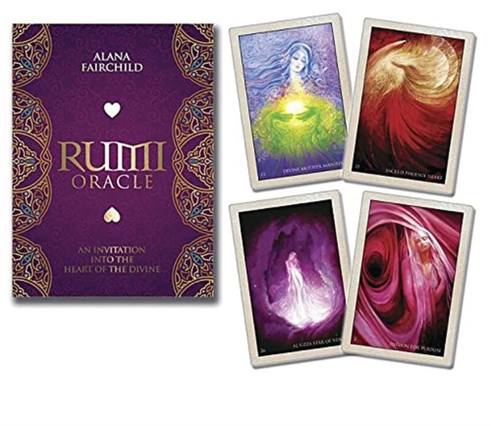 

English Oracle card Rumi Oracle Cards Prophecy Divination Board Amusing Games Gift Family Party Toy Mysterious Fate Multiplayer