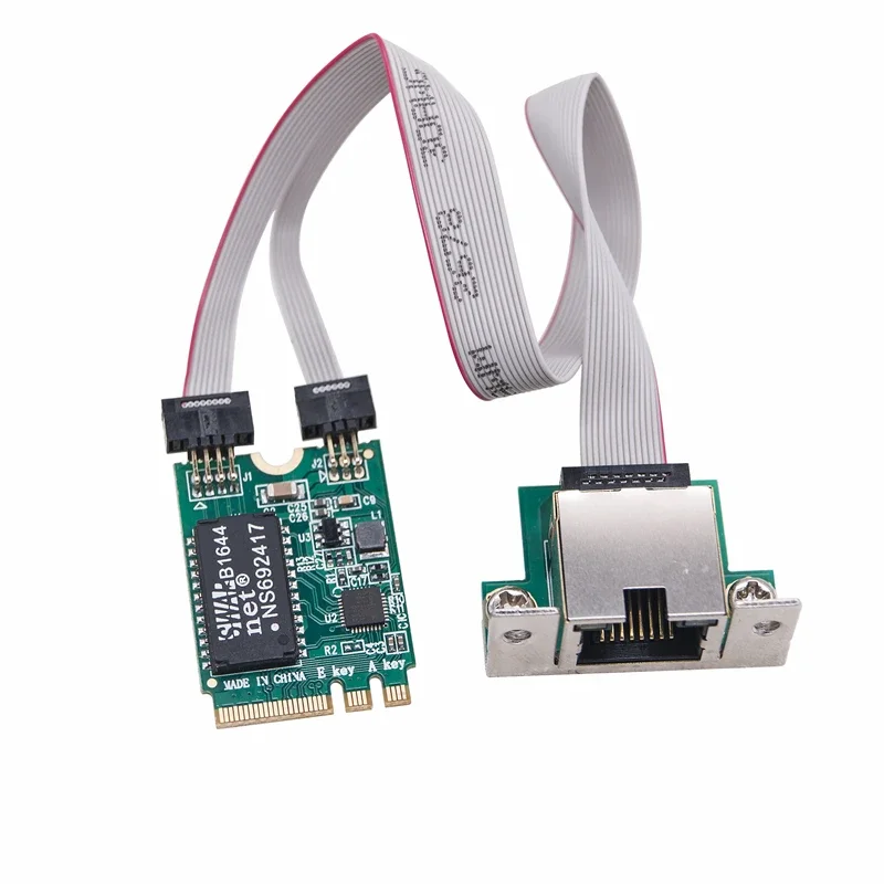 НОВАЯ сетевая карта M.2 A+E Gigabit Ethernet RTL8111H/RTL8111F Чип 10/100/1000 Мбит/с Сетевой адаптер M2 к