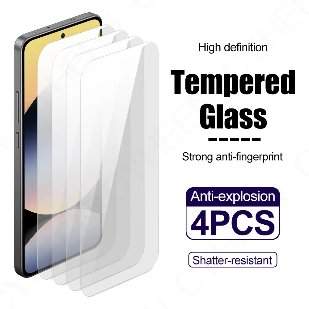 4 шт. защитная пленка для смартфона из закаленного стекла Redmi 14C 14R 13R 12C Защитная