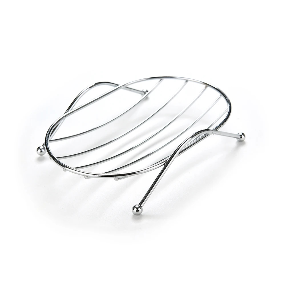

1PC Novelty Functional Bathroom Stainless Steel Soap Dish Tray Box Soap Stand Holder
