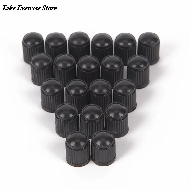 

20 шт. пластиковые колпачки для пылезащитных клапанов, колпачки для штоков воздушных клапанов велосипедных и автомобильных колес, колпачки для воздушных клапанов мотоциклетных шин, черные аксессуары