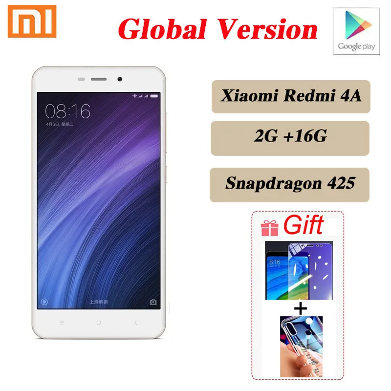 

Xiaomi Redmi 4A smartphone Google play Snapdragon 425 13.0MP rear camera Hybrid Dual SIM