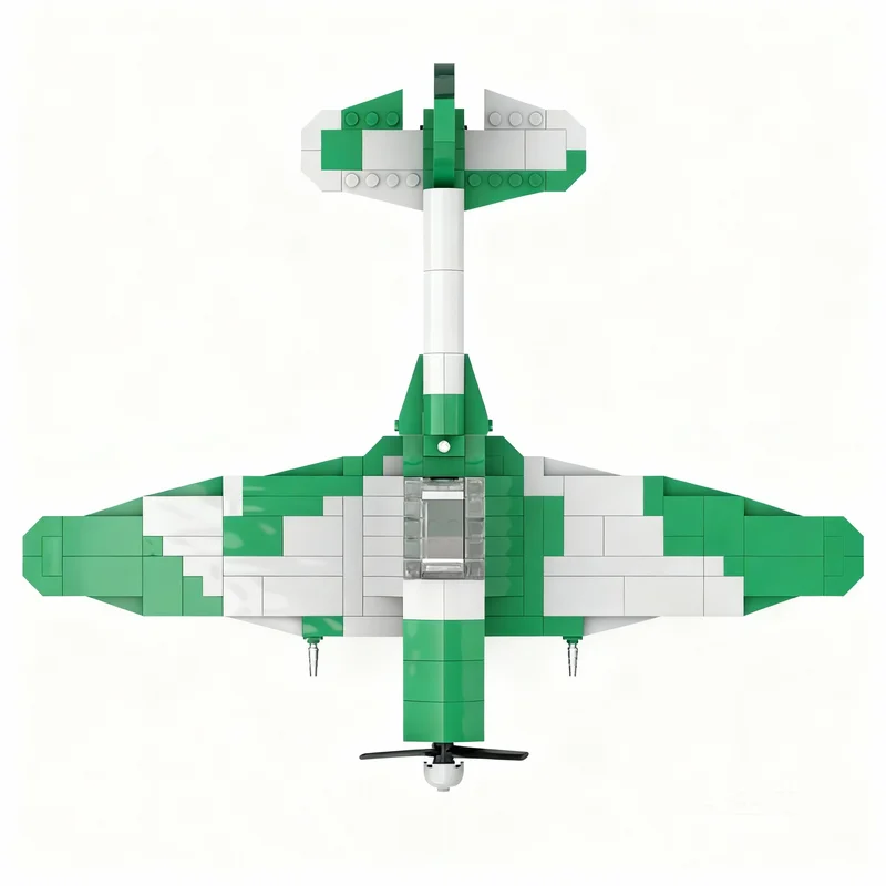 350 шт. MOC Supermarine Spitfire Mk Vb, масштаб 1:48, модель аэропорта, строительные блоки, подарок на день рождения, 3D-идея, образовательный набор для творчества и коллекции. (art.: 3920dcdbe4c61) - 3920dcdbe4c61