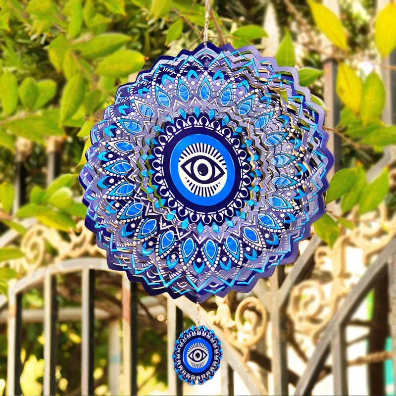Мандала Глаз Спиннер Металлический 3D Вращающиеся колокольчики Роскошный