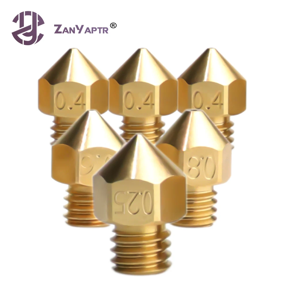 

Top quality Brass MK8 Nozzle for 3D Printers Hotend 1.75MM Filament J-head CR10 Heat Block Ender3 Hotend M6 Thread
