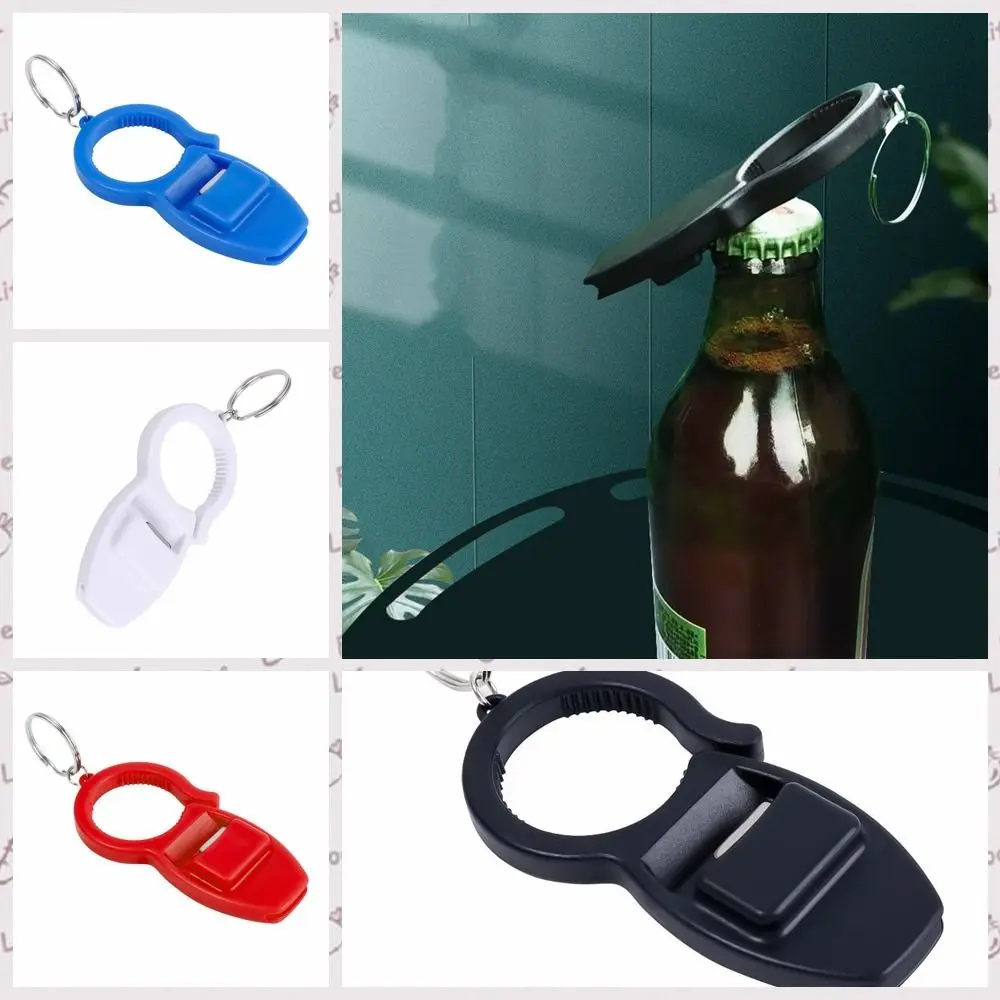 

3 in 1 Opener Plastic Keychain Portable Easy Grip Manual Can Opener Non-slip Multifunction Drinks Soda Cans