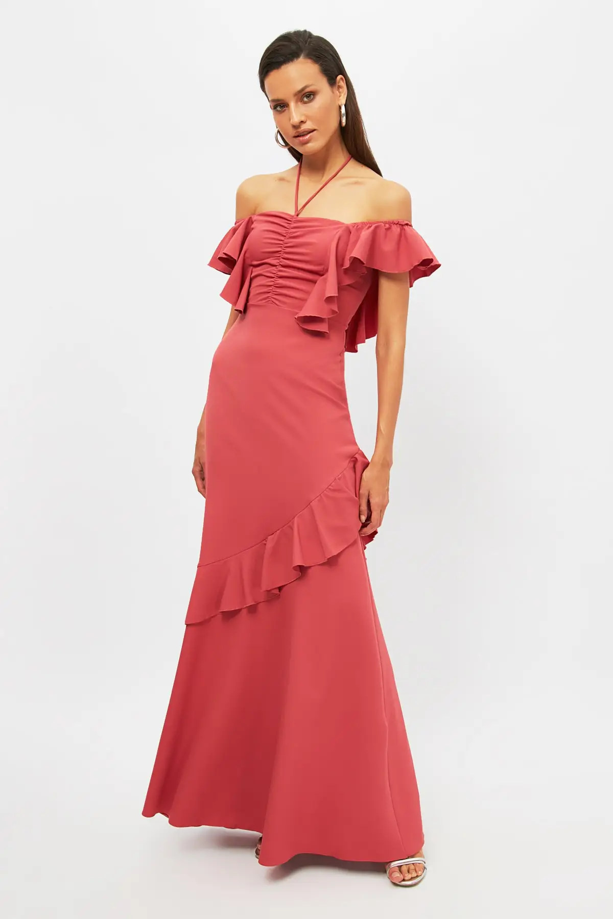 

Trendyol Collar Detail Evening Dress & Prom Gown TPRSS21AE0229
