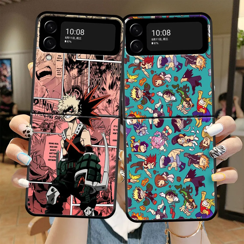 

Full Funda Phone My Hero Academia PC Case for Samsung Galaxy Z Flip 5G Flip3 Zflip Zflip3 SamsungZFlip3 Flip35g Zflip35g