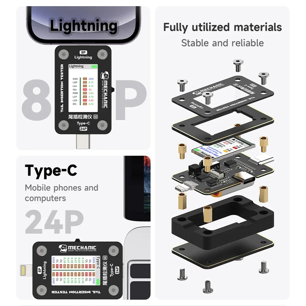 Механический умный детектор установки хвоста мобильного телефона с цифровым