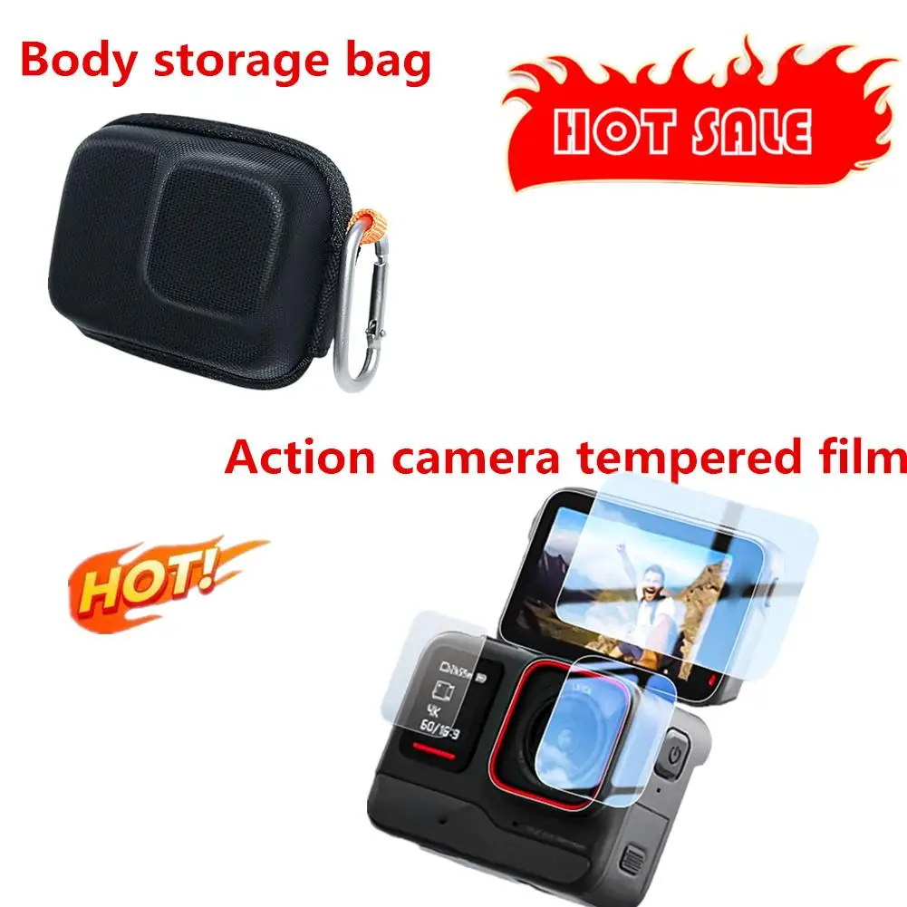 Набор из 2 предметов для insta360 Ace/Ace pro сумка + Экшн-камера закаленная пленка аксессуары для мальчиков и девочек Подарки