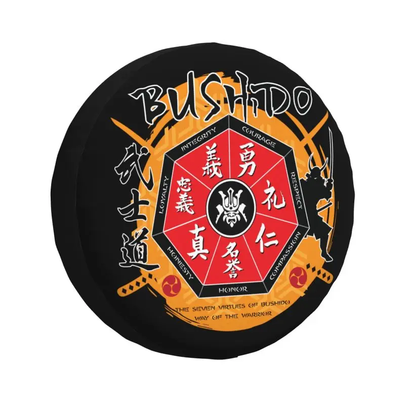 

Чехол на запасное колесо с символом Ronin Kanji для Prado Wrangler Jeep RV SUV, прицепа, японские самурайские защитные чехлы на колеса автомобиля