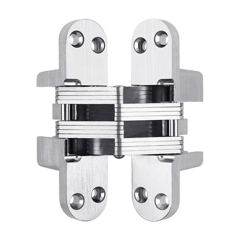 

1 шт., скрытые петли из нержавеющей стали 304, невидимые скрытые складные перекрестные дверные петли для кухонной мебельной фурнитуры