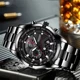 2022 New Mens Watches Top Brand Luxury Wristwatch Stainless Steel Big Dial Quartz Watch Man Waterproof Sport Relogio Masculino Other Image