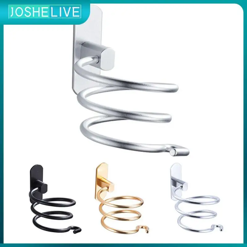 

Hairdryer Holder Rack Wall-Mounted Hair Dryer Holder High Quality Bathroom Shelf Storage Organizer For Hairdryer For Bathroom
