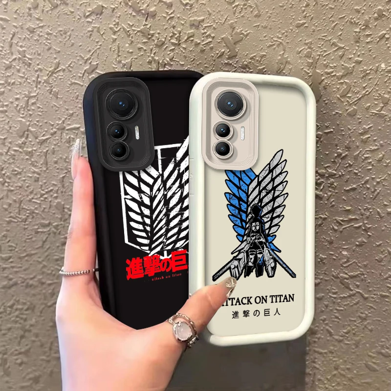 Логотип атака на Титанов для Xiao POCO 12T 11 F2 F3GT F4 F5 X X4 X5 M3 14 Pro GT 4G фотовспышка