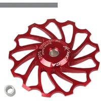 meroca mtb bike 11t 13t alloy jockey wheel bicycle rear derailleur guide pulley ceramics bearing