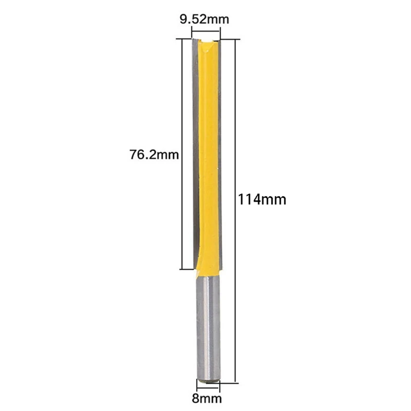 

2X 8Mm Shank Trimming Carve Router Bit Carbide Milling Cutter Router Bit For Wood Cemented Carbide Milling Cutter