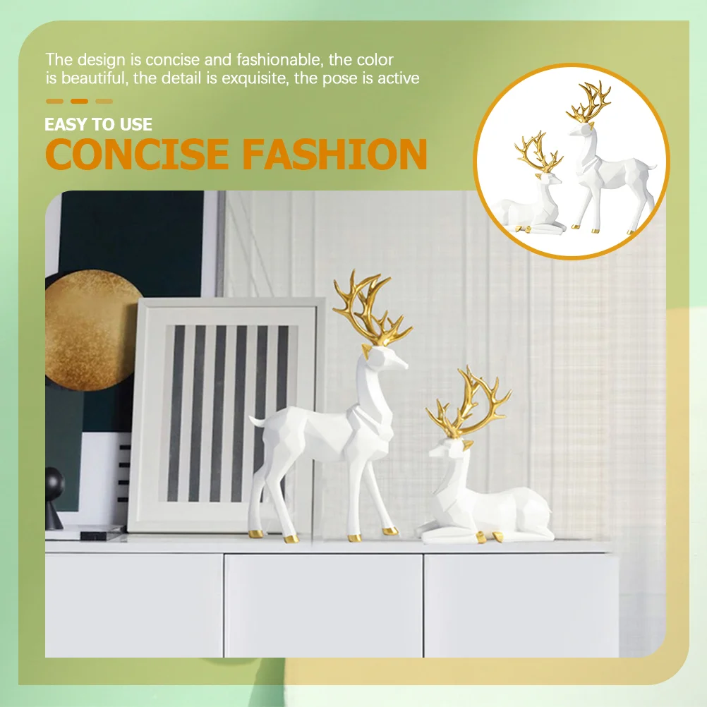 2 шт. оригинальные украшения в виде лося украшение для полки фигурка оленя