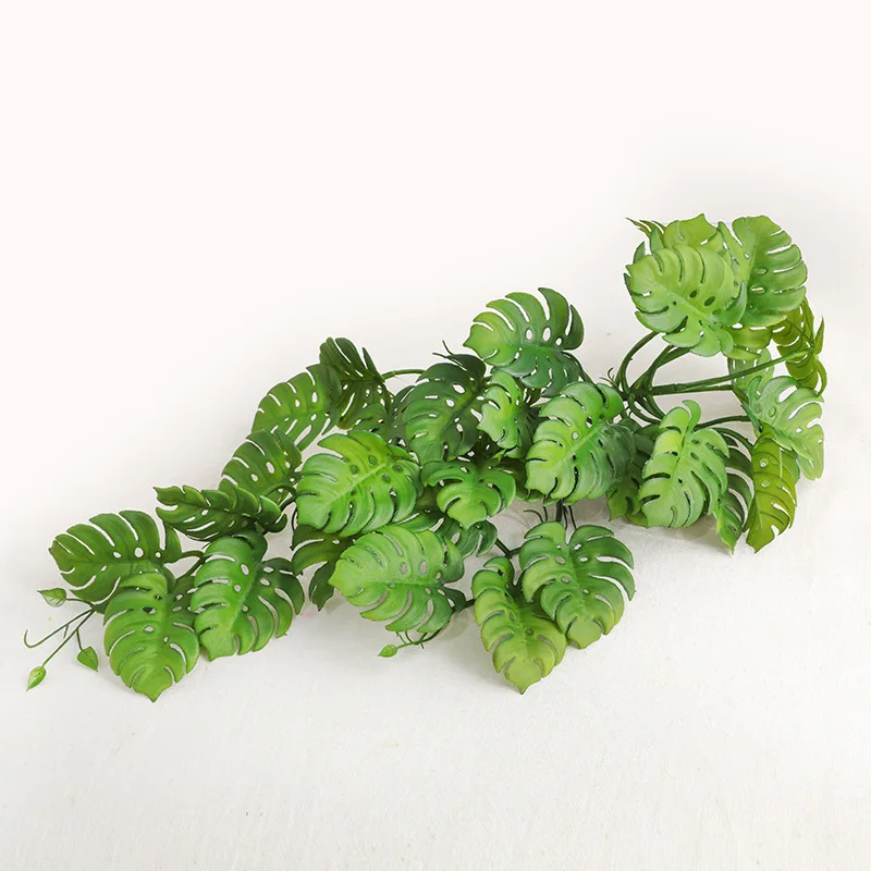 1 шт. 33 искусственные листья настенные пластиковые украшения красивые зеленые