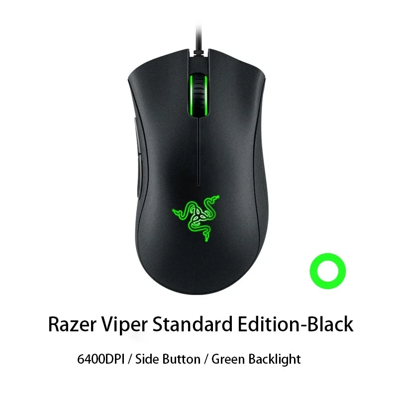 

Razer DeathAdder Essential Wired Gaming Mouse 6400DPI Ergonomic Professional-Grade Optical Sensor Razer Mice For Computer Laptop