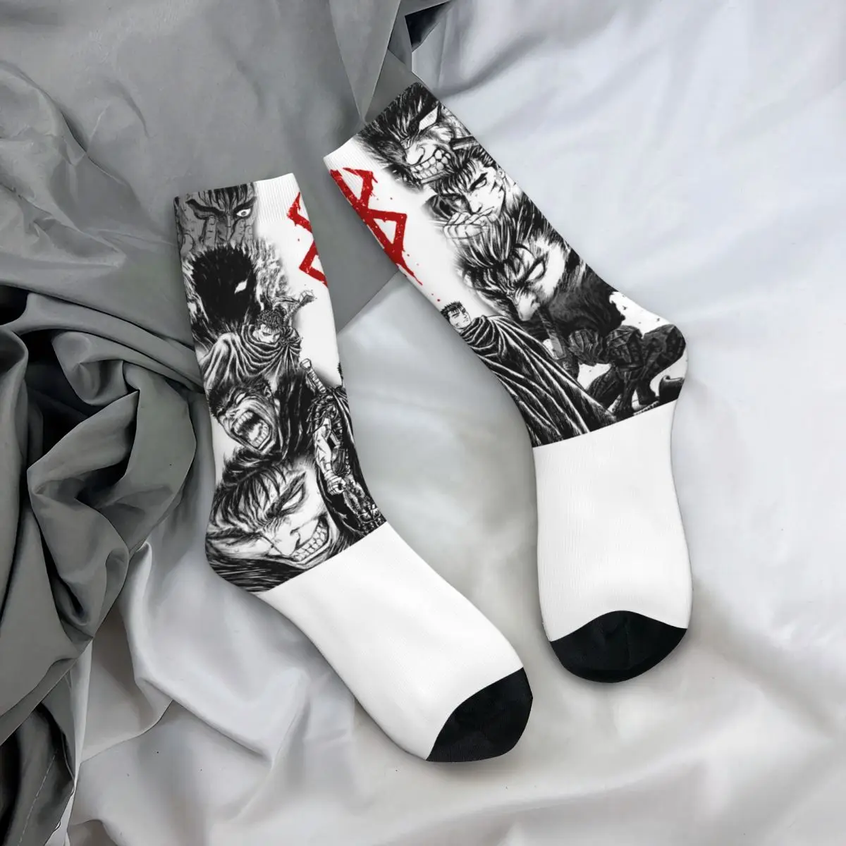 Тематические носки Berserk Guts Collage Bereserk аксессуары для уютных классических носков