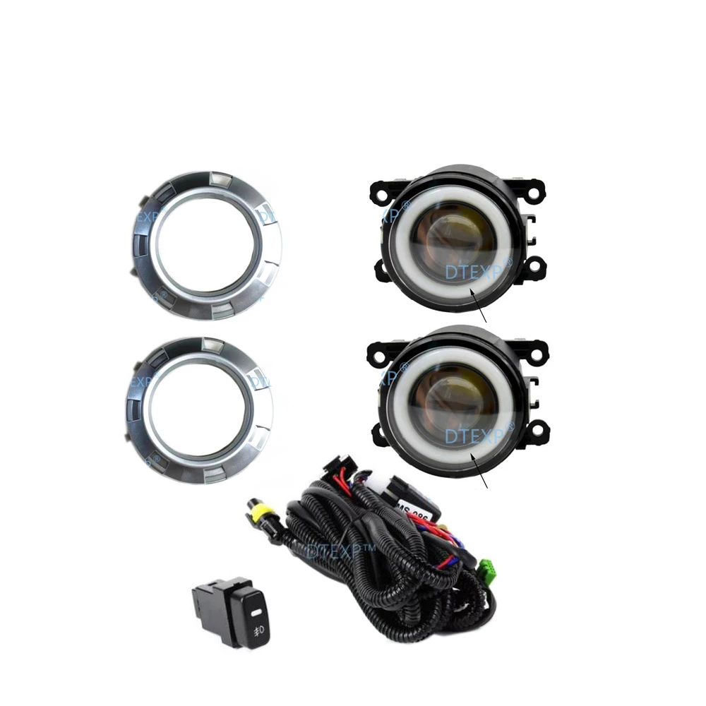 

1 Full Set Fog Lamp With Bulb Wire Switch Harness For Pajero V97 V93 V95 Front Lamp Kit For Shogun Marker Lamps For Montero