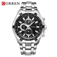 2022 curren top brand quartz watch men waterproof sport military wristwatch men business stainless steel male clock reloj hombre