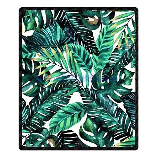 

Tropical Palm Tree throw blankets, happy nap sheets/plaids on the sofa/baby wrap quilt for children/outdoor picnic mats