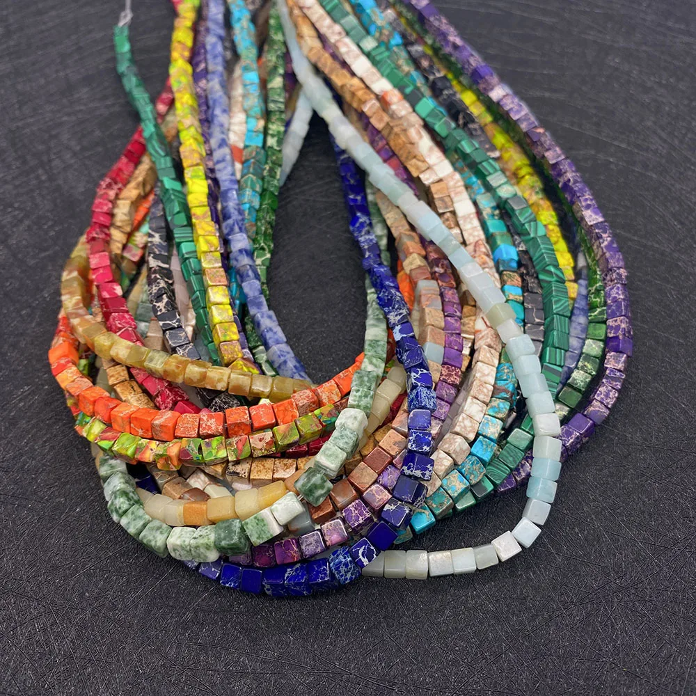 

Natural Imperial Stone Malachite Beads Jewelry Making DIY Necklace Bracelets Sea Sediment Stone Beaded Charms Sodalite Accessory