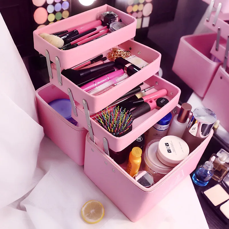 

Make Up Bag Portable Toiletries Storage Box Girl Heart Korea Cosmetic Bags & Cases Cosmetic Bag Luxury Brand Cosmetic Bag