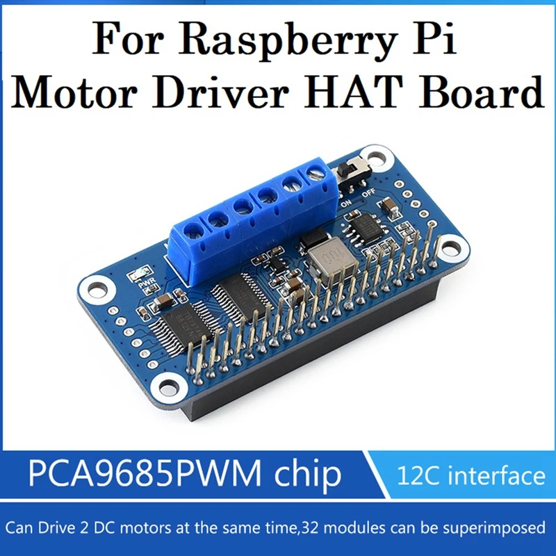 

Плата для драйвера двигателя Raspberry Pi 4 Model B, двухсторонний двигатель постоянного тока с интерфейсом I2C, доступен для автомобилей Raspberry Pi