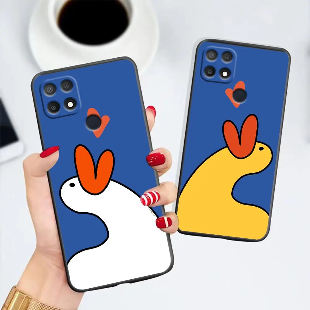 

Case For OPPO A92 A92S A91 A83 A79 A78 A77 A76 A74 A73 A71 A59 A57 A55 4G A53 2020 2022 5G A39 A37 A33 A17 Case Cute GOOD Duck