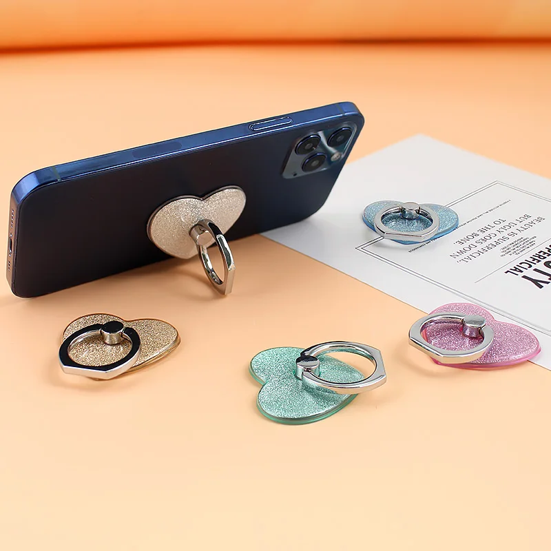 Cute Cartoon Finger Ring Holder Stand Folding Phone Stand For iPhone Samsung Universal Smartphone Grip Back Sticker Bracket