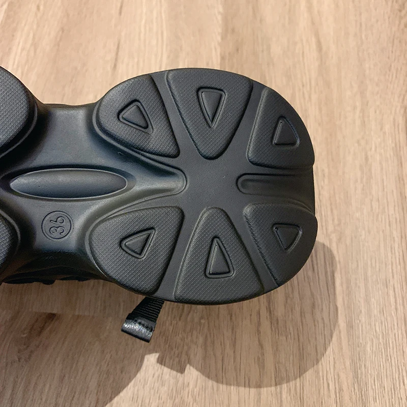 Bocreat Brand Design Black Gray Women Sneakers Fashion New  Chunky Sneakers Lovely Pink Dad Shoes Trendy GirlsCasual Shoes