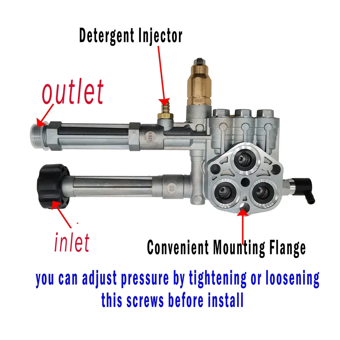 Головка насоса для мойки высокого давления RMW2.2G24 Troy-Bilt 020486 020296 020414 020568 020344 Sears