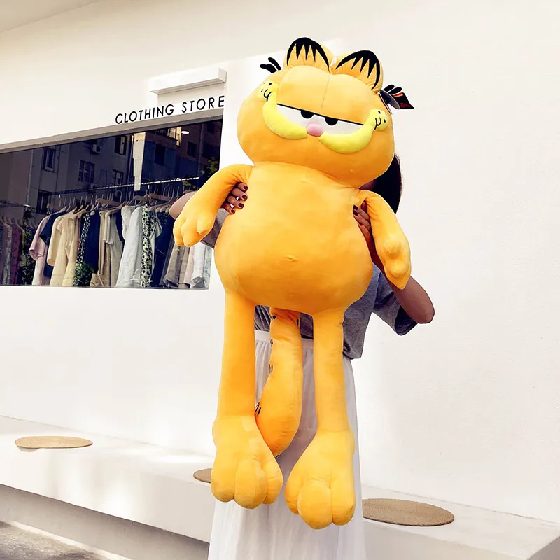 95cm Cute Soft Garfield Plush Toys Office Nap Stuffed Animal Pillow Home Comfort Cushion Christmas Gift Doll for Kids Girl images - 6