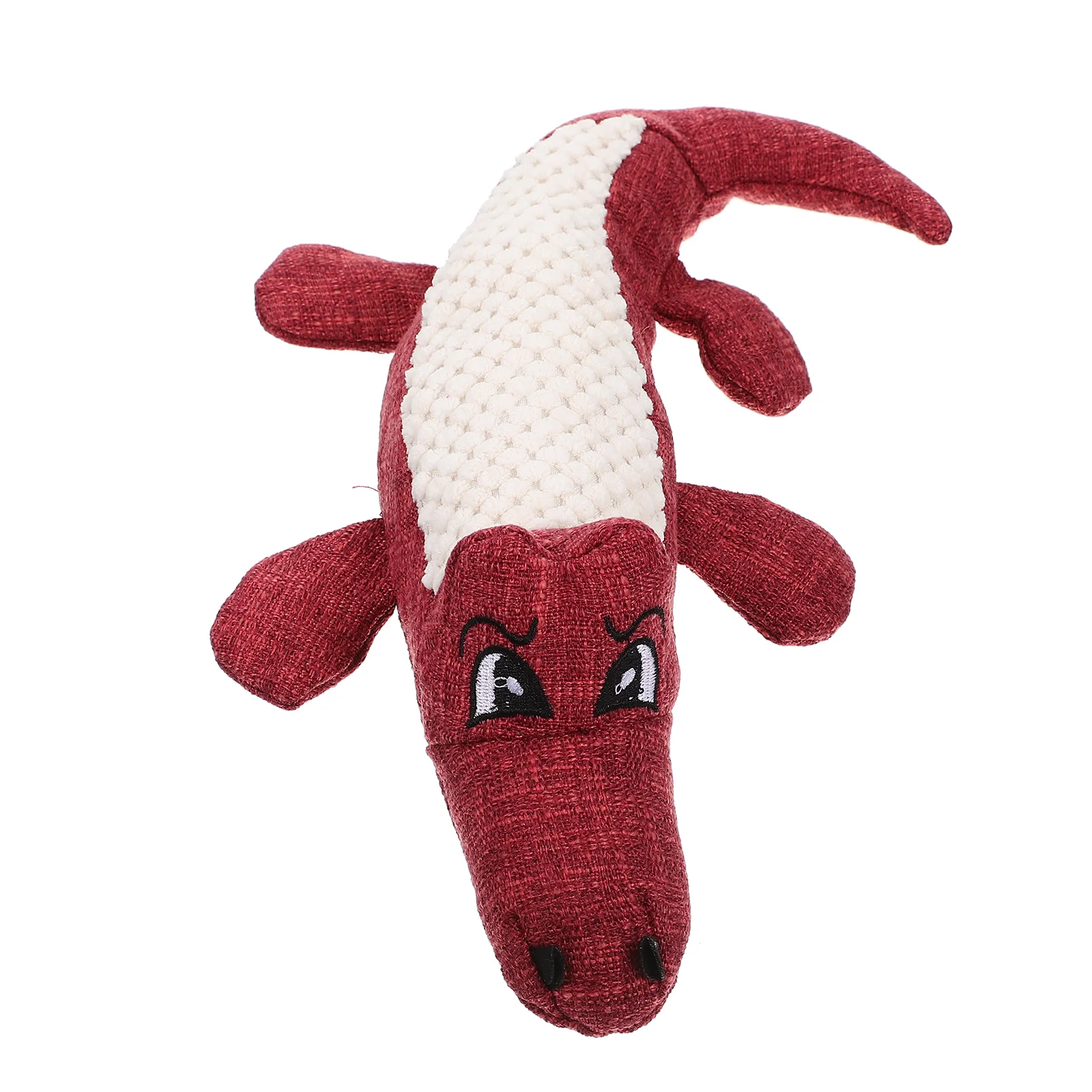 

Squeaky Dog Durable Stuffed Teething Chew Crocodile Shape Kids Plaything