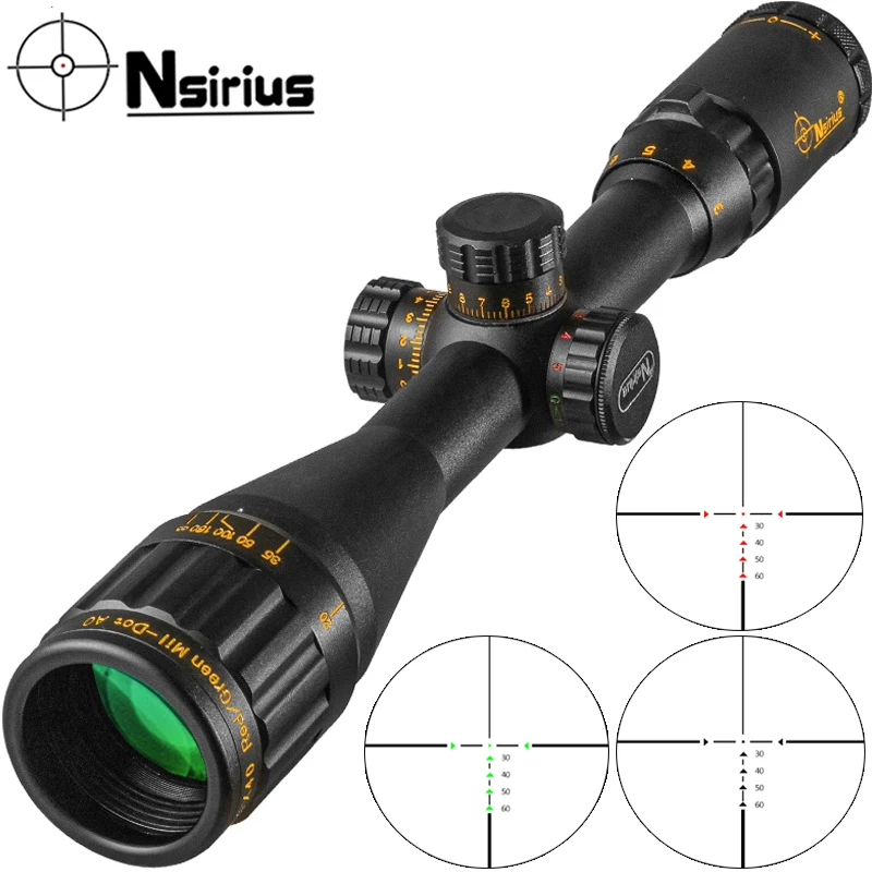 Оптический прицел NSIRIUS Gold 3-9X40 AOE, красный и зеленый светящийся поперечный дробовик, страйкбольный прицел, охотничий прицел